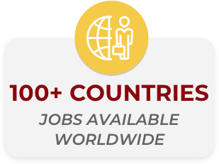 100+ countries jobs available worldwide