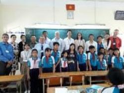 Happy Students and Teachers in Ho Chi Minh
