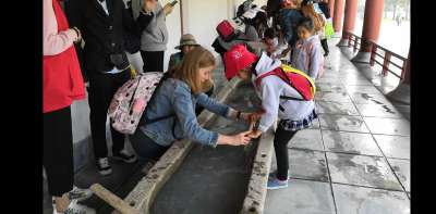 teacher and students esl