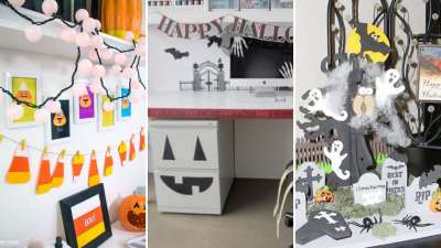 halloween desk