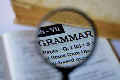 the word grammar in a dictionary