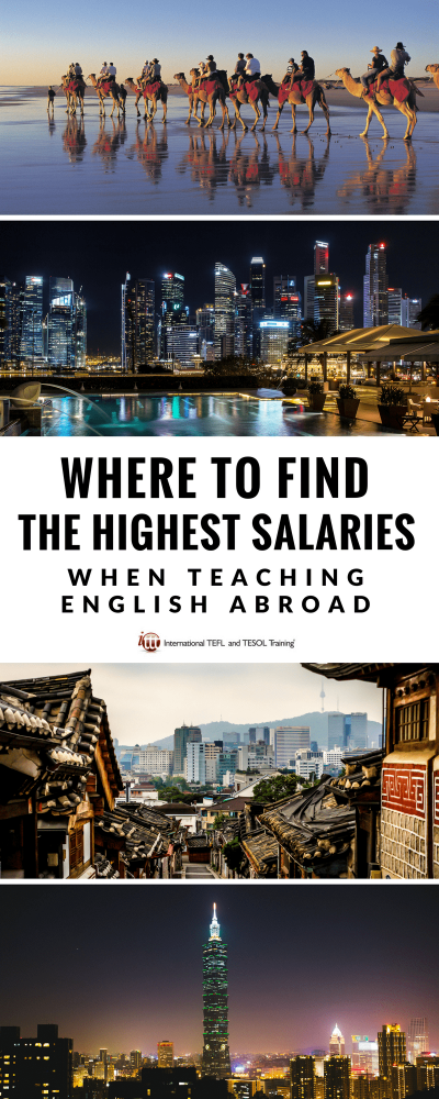 Where to earn the highest TEFL salaries