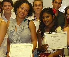 Happy to hold their certificates in hand