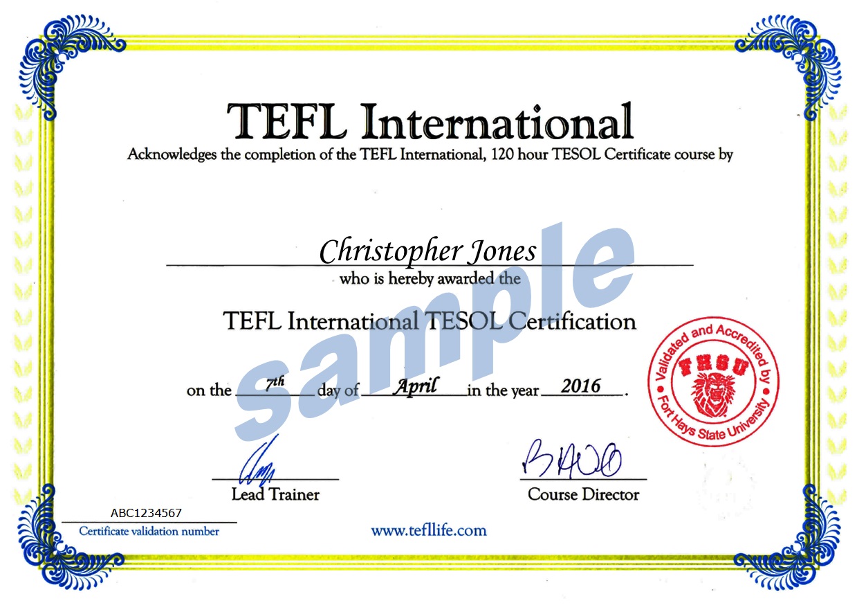 TEFL / TESOL In class Course TEFL / TESOL In class Course