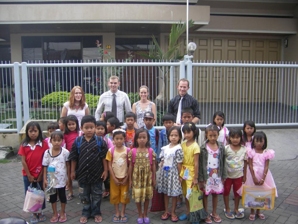 Happy Students and Teachers in Surabaya