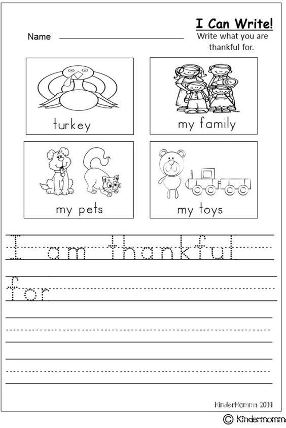 Grammar Corner Free Thanksgiving Writing Worksheet