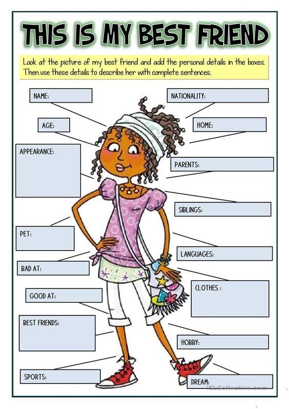 Grammar corner This is My Best Friend - Writing and Speaking Activity Grammar Corner This is My Best Friend - Writing and Speaking Activity