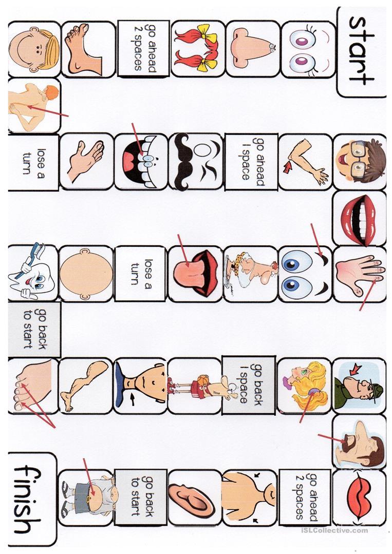 Grammar Corner Body Boardgame