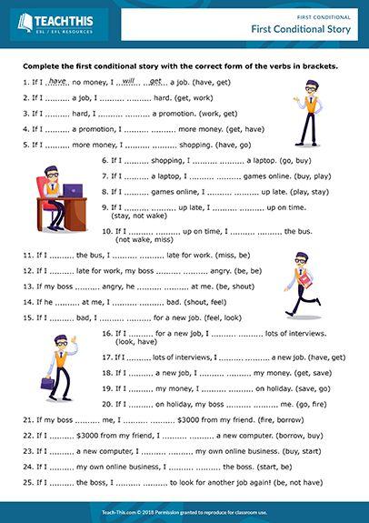 Grammar Corner First Conditional Worksheet