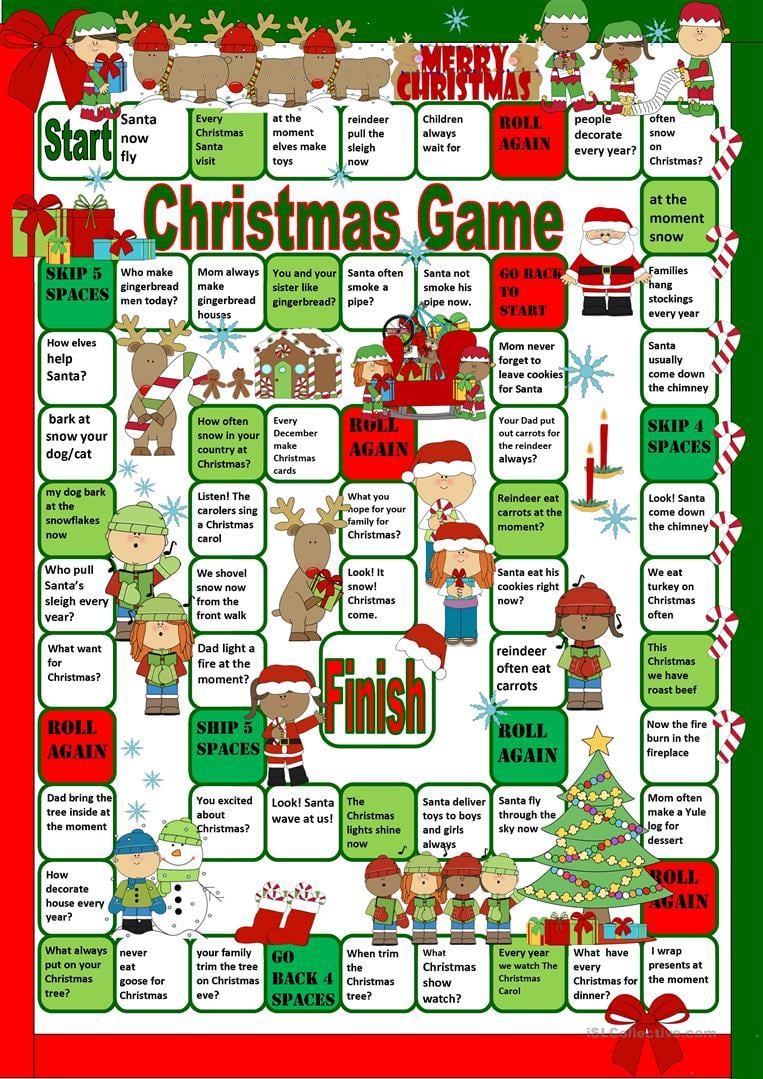 Grammar Corner Christmas Board Game