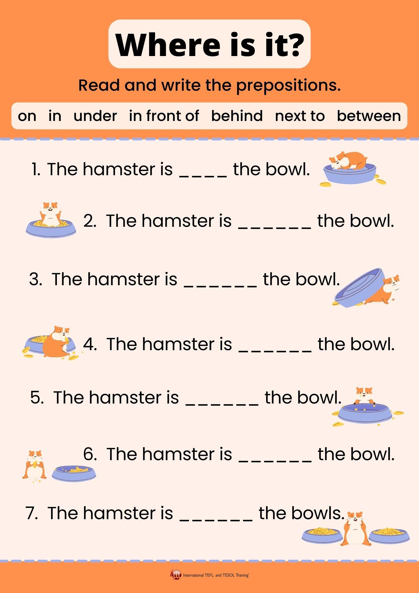 Grammar corner Where is it? Prepositions Worksheet Grammar Corner Where is it? Prepositions Worksheet