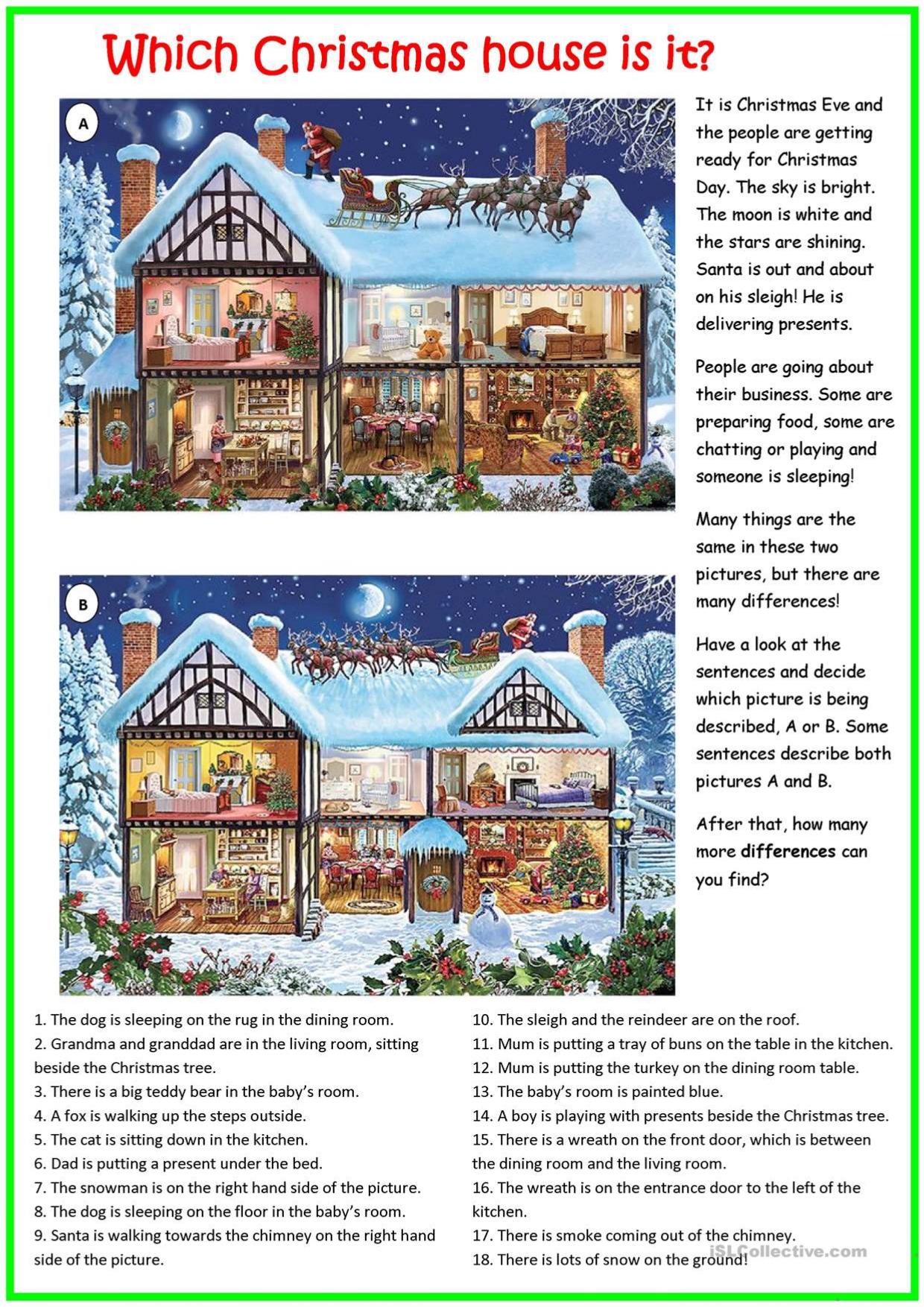 Grammar corner Which Christmas House is it? Grammar Corner Which Christmas House is it?