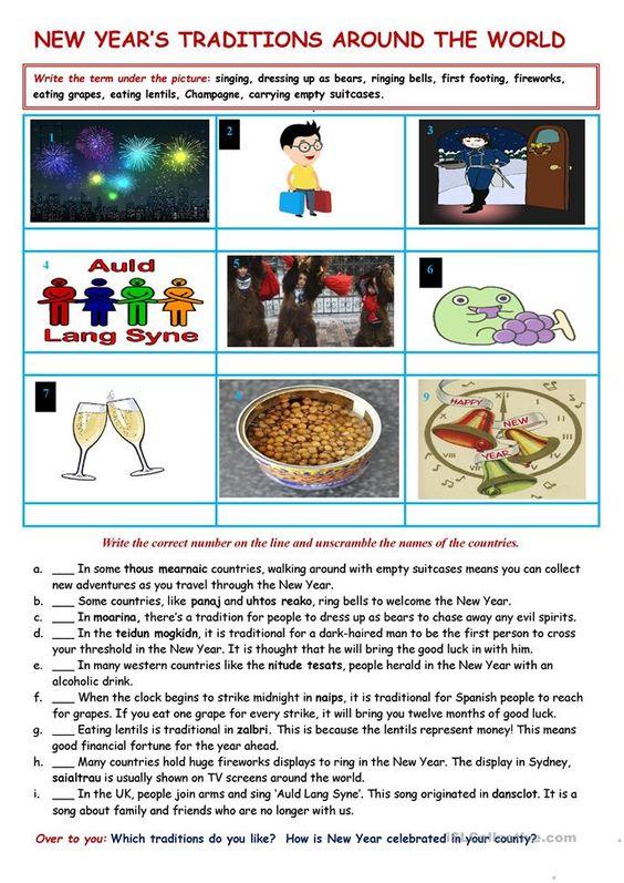 Grammar corner New Year's Traditions Around The World Grammar Corner New Year's Traditions Around The World