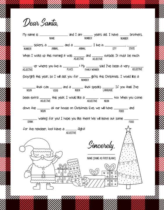 Grammar Corner Christmas Mad Libs Printable