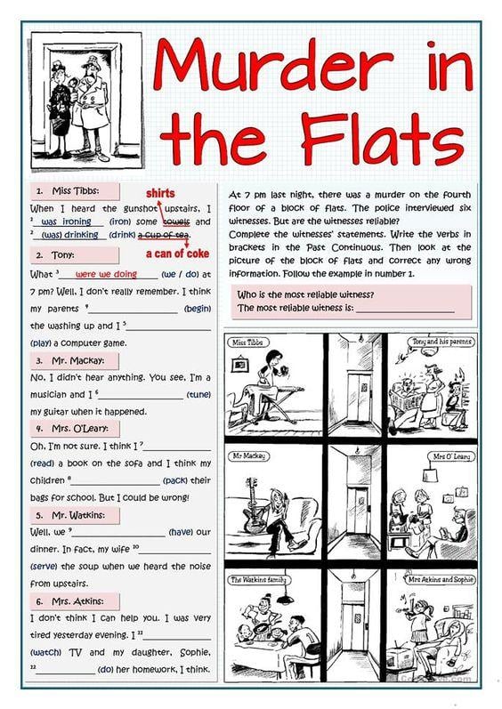 Grammar Corner Murder In The Flats