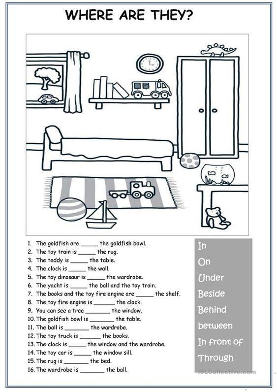 Grammar Corner Basic Preposition Worksheet