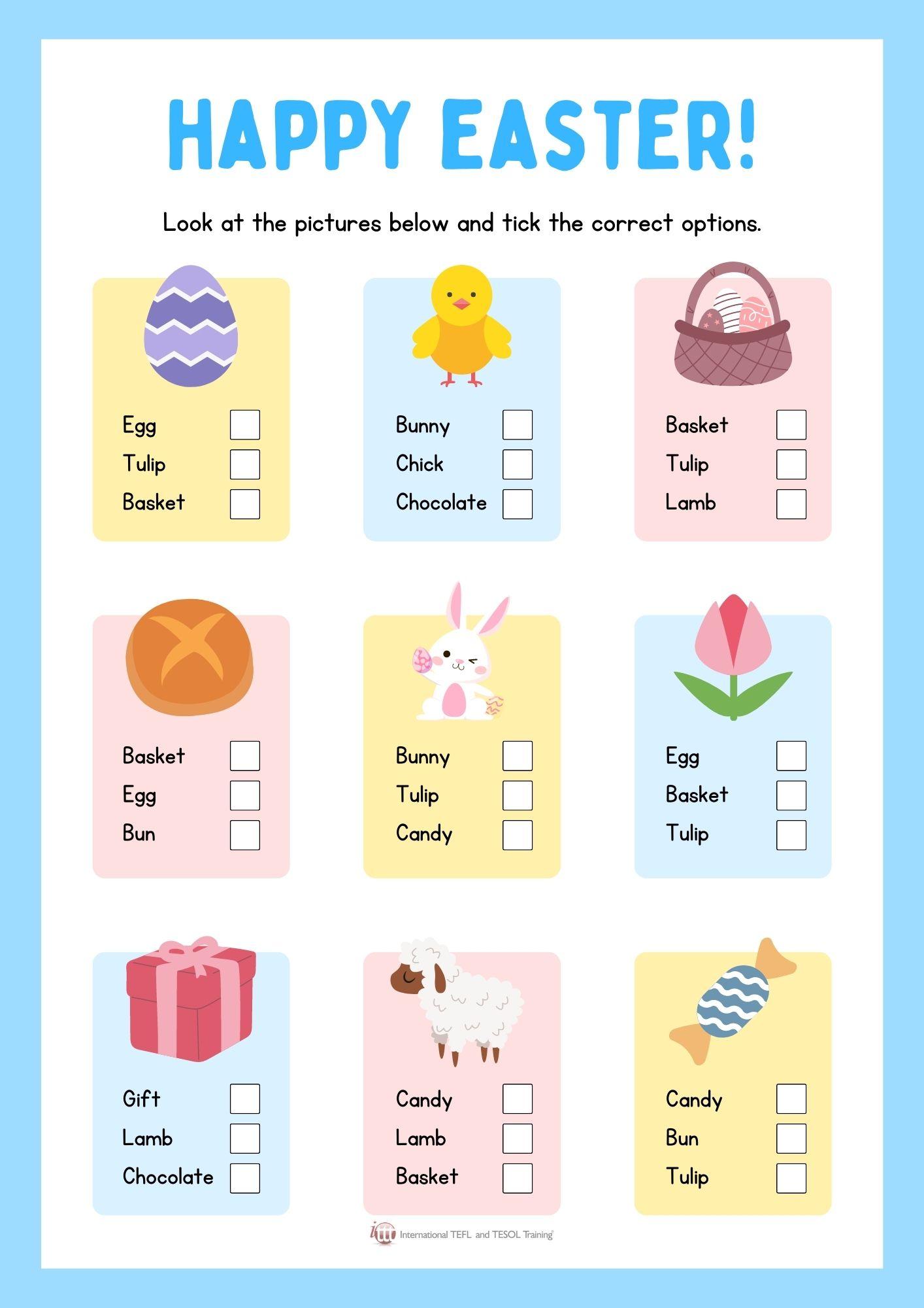 Grammar corner Happy Easter Vocab Test Grammar Corner Happy Easter Vocab Test