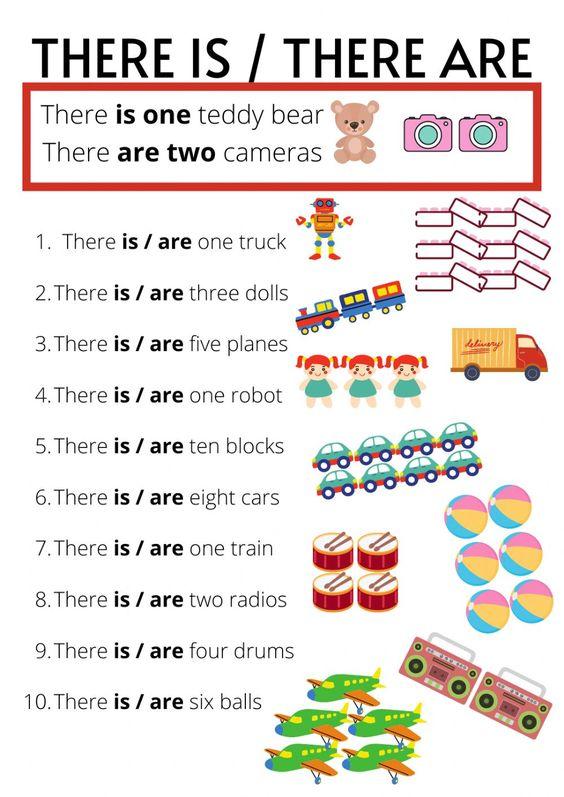 Grammar corner There is - There are toys worksheet Grammar Corner There is - There are toys worksheet