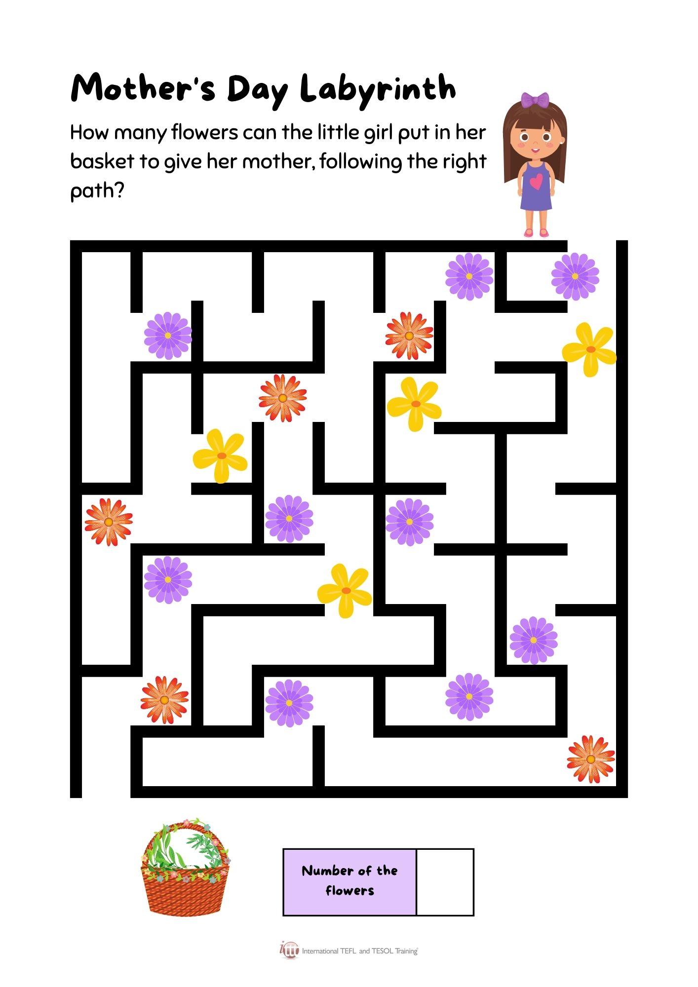 Grammar corner Mother's Day Labyrinth Grammar Corner Mother's Day Labyrinth