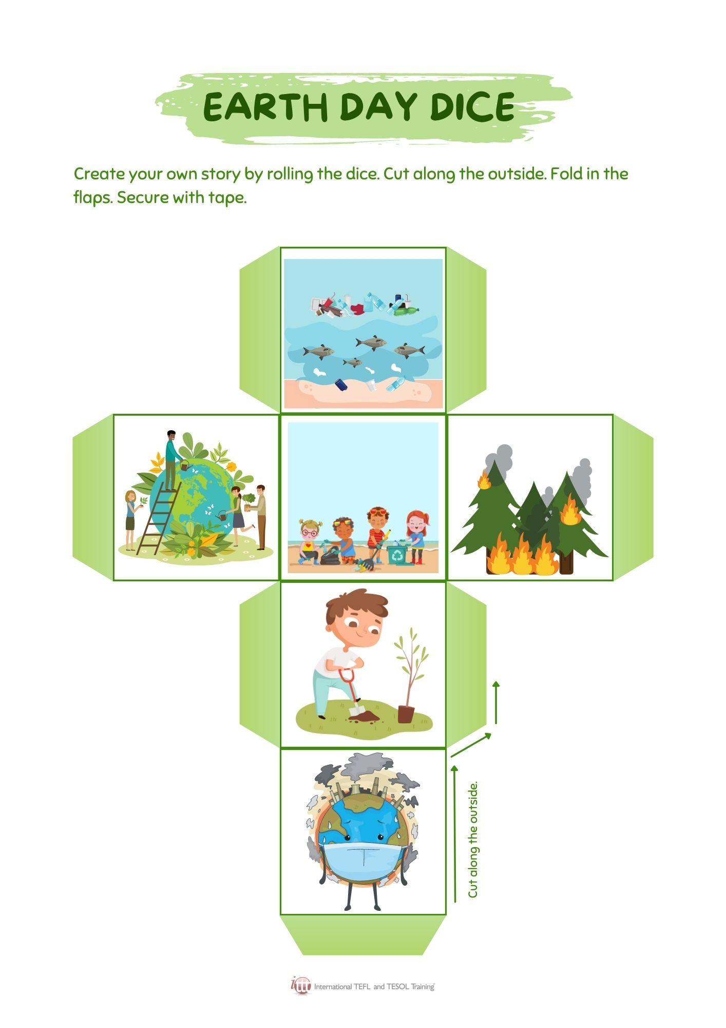 Grammar corner Earth Day Dice Game Grammar Corner Earth Day Dice Game