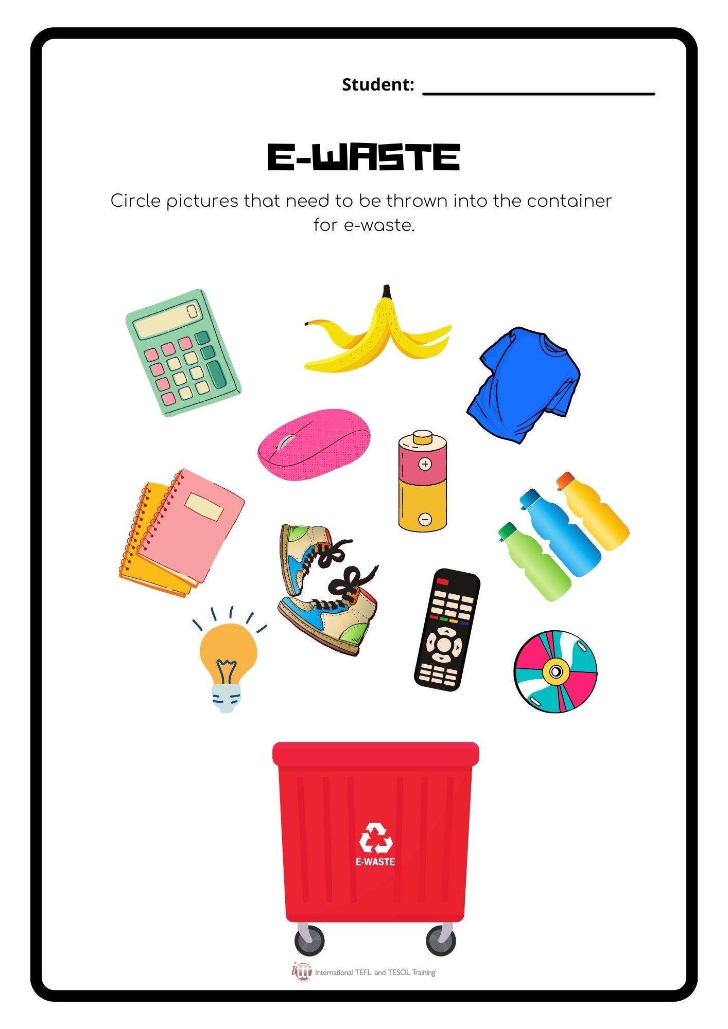 Grammar corner What is E-Waste Worksheet Grammar Corner What is E-Waste Worksheet
