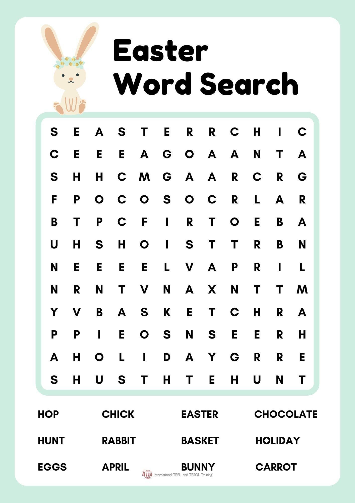 Grammar corner Easter Word Search II Grammar Corner Easter Word Search II
