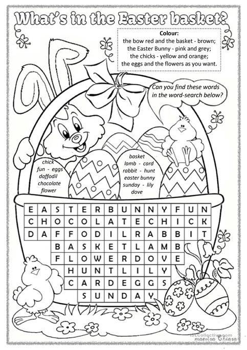 Grammar Corner Easter Word Search