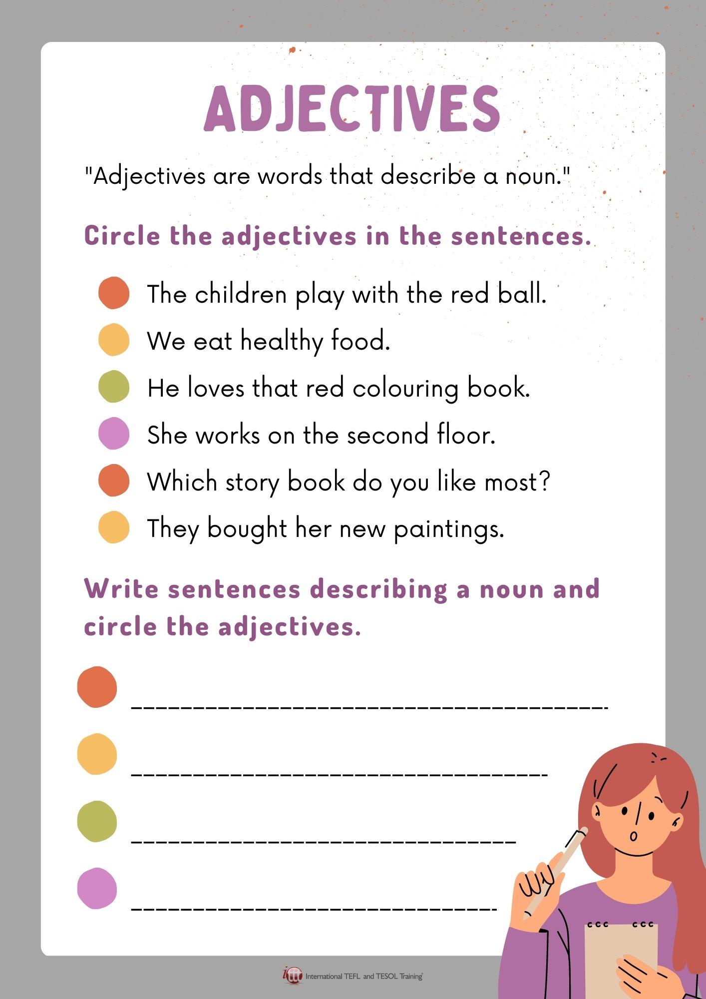 Grammar corner Introduction to Adjectives I Grammar Corner Introduction to Adjectives I