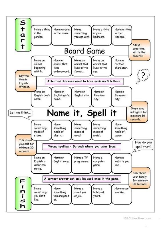 About Me ESL Board Game ✔️ ✔️ ✔️ ITTT
