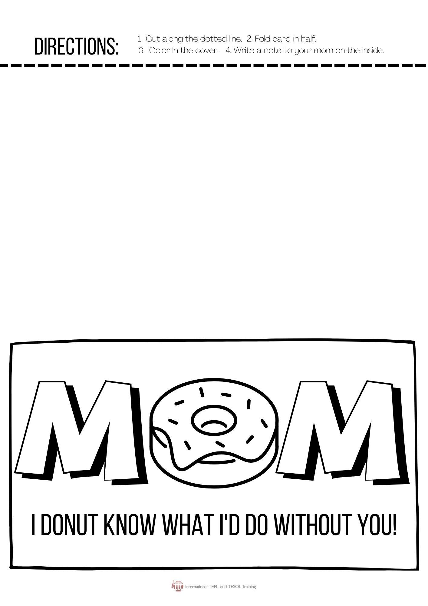 Grammar Corner Mother's Day Card
