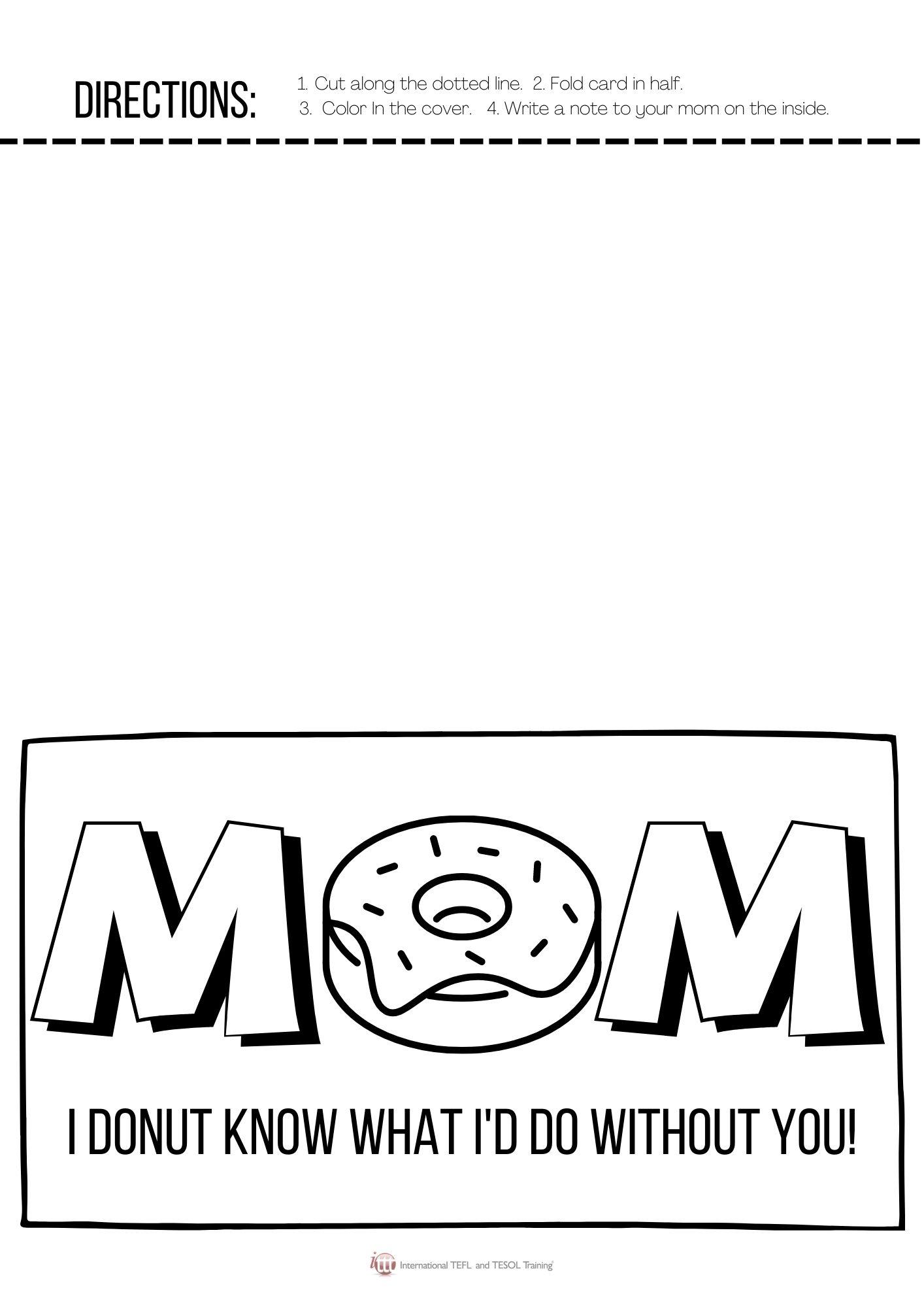 Grammar corner Mother's Day Card Grammar Corner Mother's Day Card