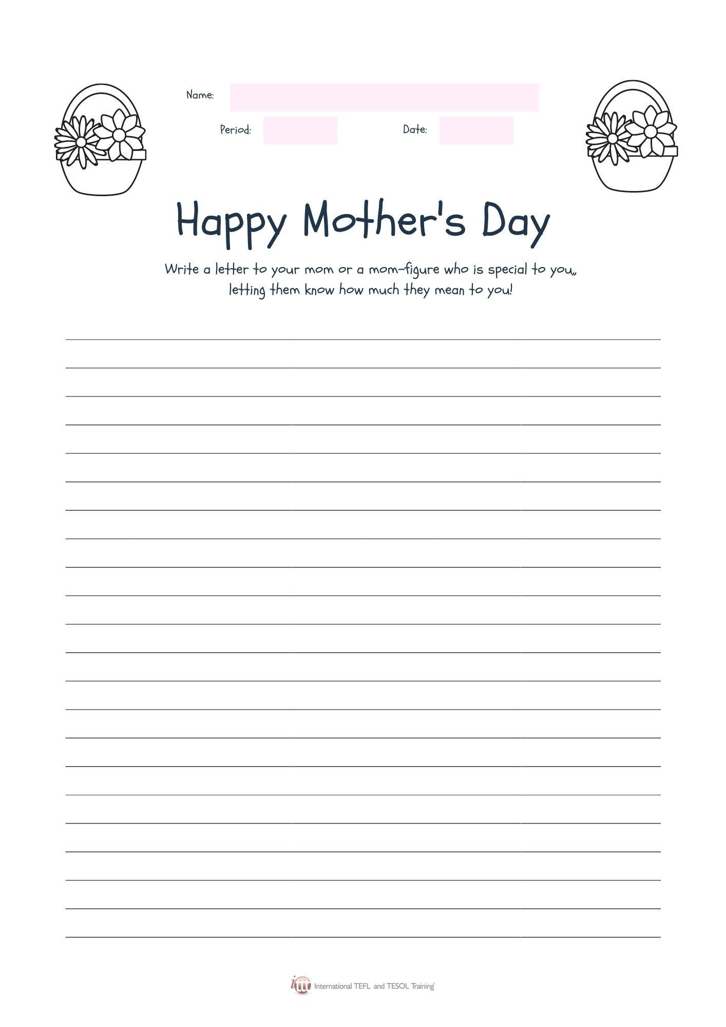 Grammar corner Happy Mother's Day Letter Grammar Corner Happy Mother's Day Letter
