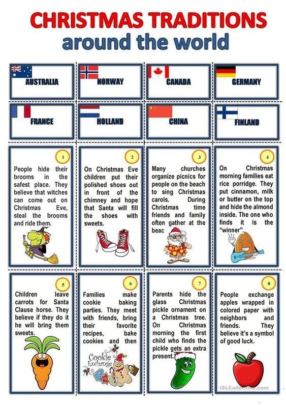 Grammar Corner Christmas Traditions Around the World