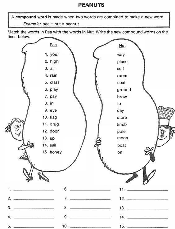 Grammar Corner Compound Words Worksheet