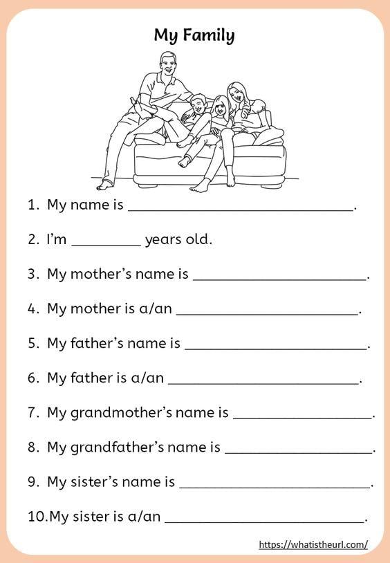 Grammar Corner Write about your Family