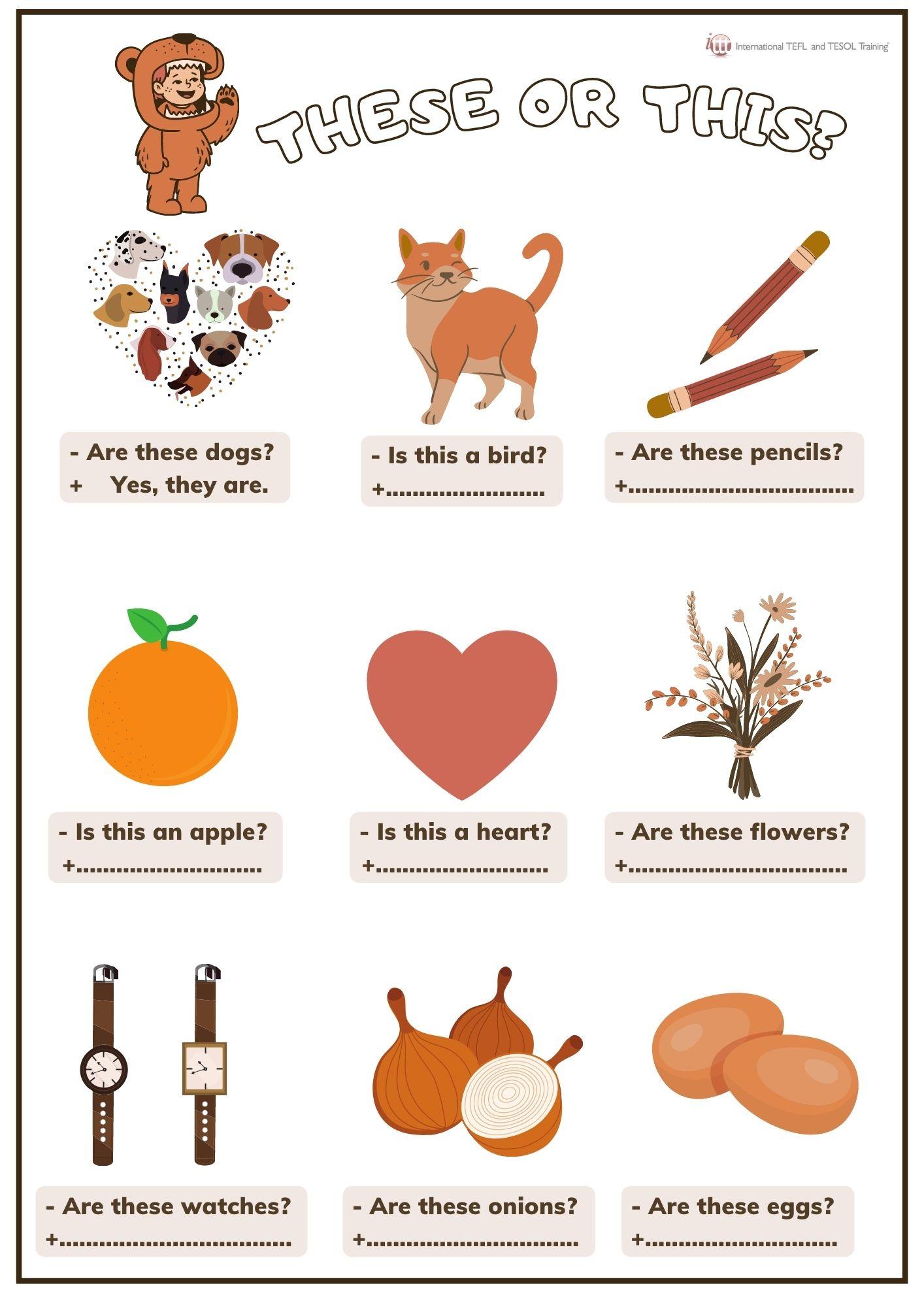 Grammar corner These or This EFL Worksheet Grammar Corner These or This EFL Worksheet