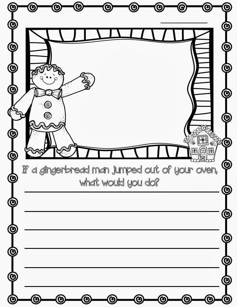 Grammar Corner Gingerbread Man Writing Prompt