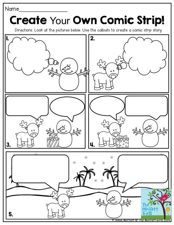 Grammar Corner Create Your Own Christmas Comic