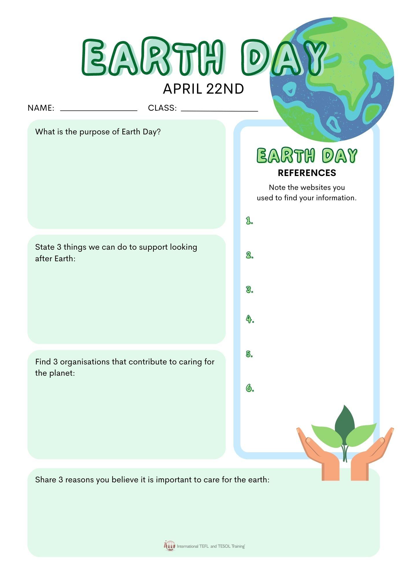 Grammar corner What is Earth Day Worksheet Grammar Corner What is Earth Day Worksheet