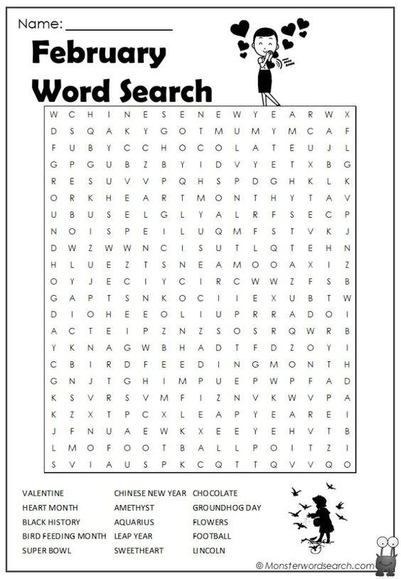 Grammar corner February Word Search Grammar Corner February Word Search