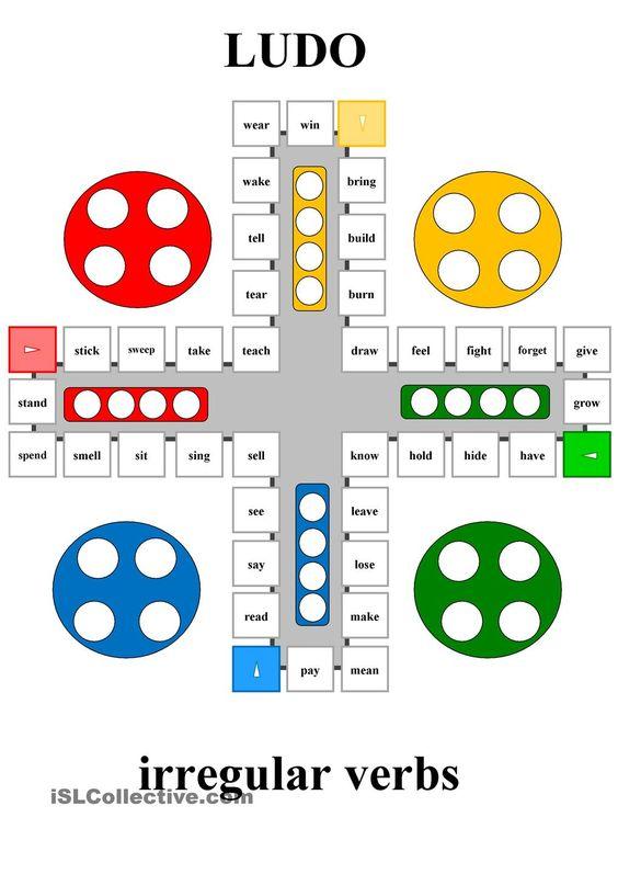 Grammar Corner Ludo Irregular Verbs