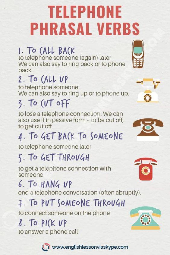 Grammar corner Telephone Phrasal Verbs Grammar Corner Telephone Phrasal Verbs
