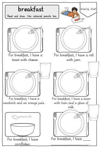 Grammar Corner ESL Breakfast Worksheet