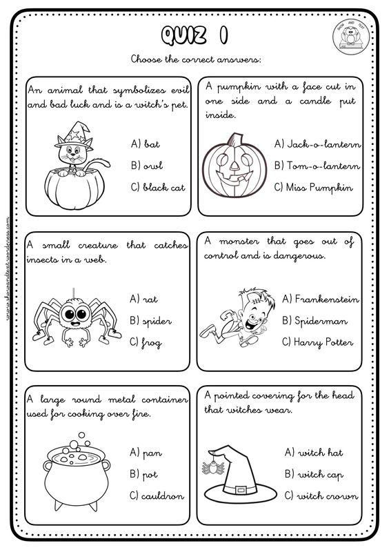 Grammar corner Halloween Reading Comprehension
