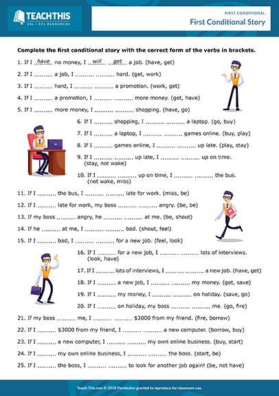 Grammar corner First Conditional Worksheet