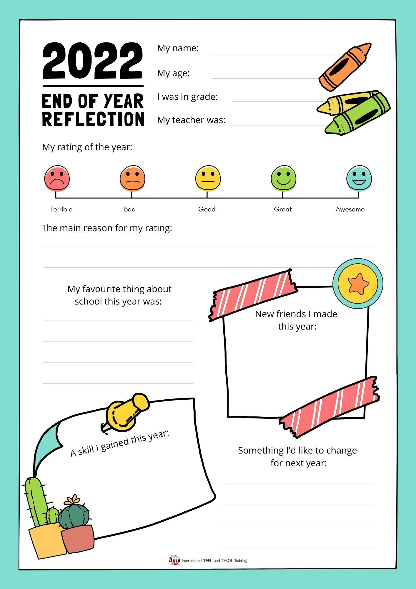 Grammar corner End of Year Reflection 2022