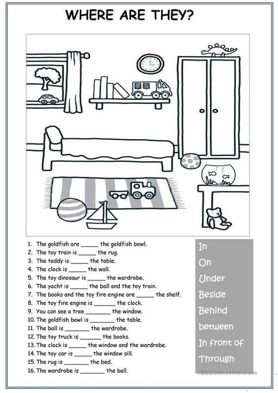 Grammar corner Basic Preposition Worksheet