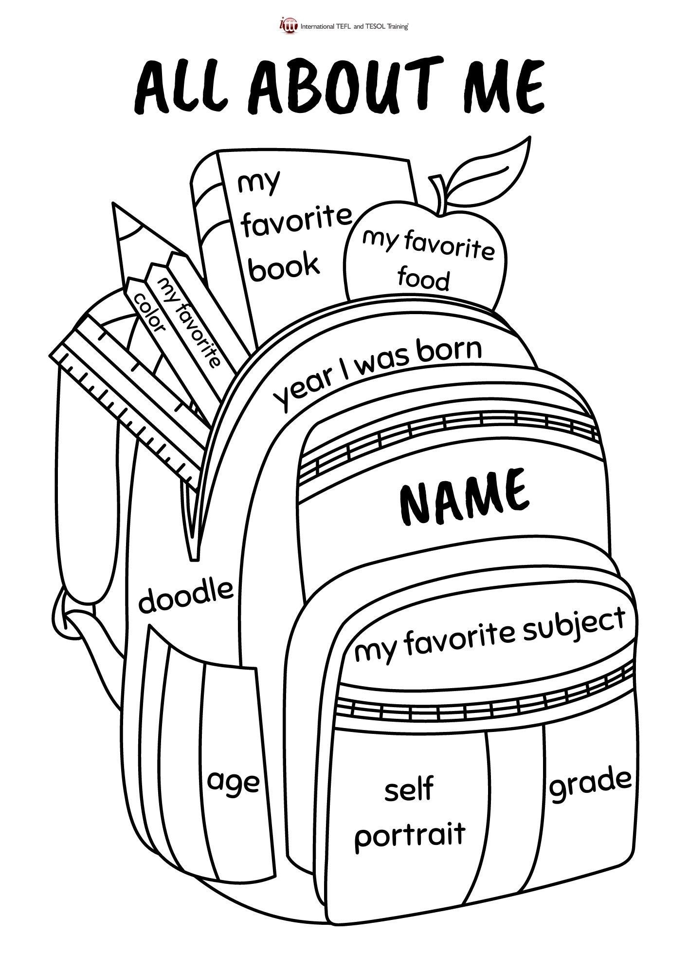Grammar corner All About Me ESL Worksheet