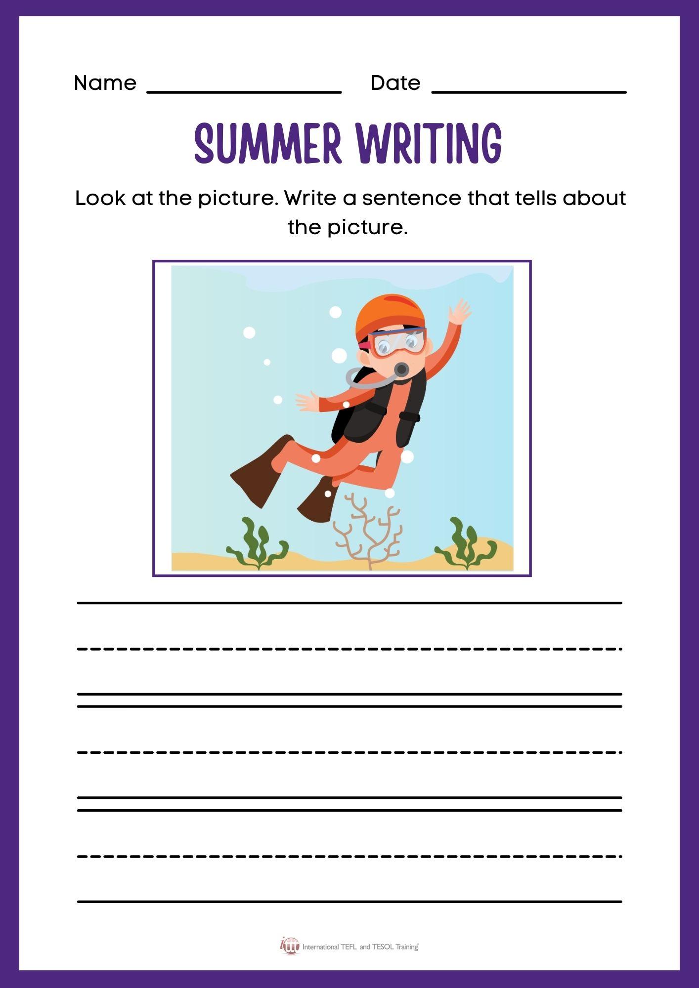 Grammar corner EFL Summer Writing II