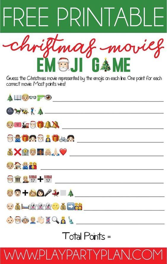 Grammar corner Christmas Movie Emoji Game